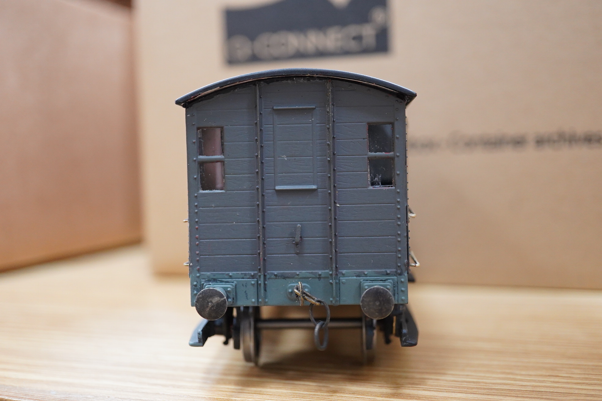 Six finescale 0 gauge GWR and private owner’s freight wagons by Cooper-Craft, Peco, etc. including; two GWR box vans, and four open wagons, all kit-built or adapted to a high standard
